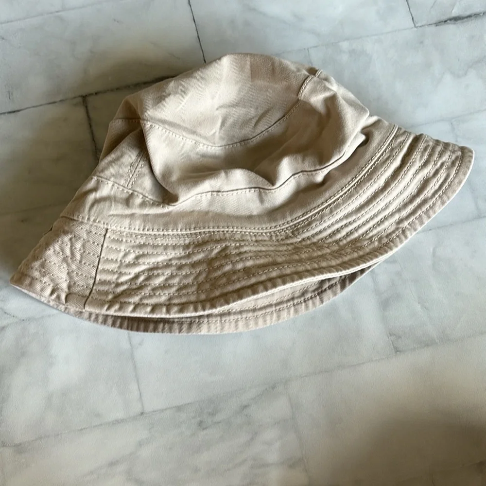 Laranjinha Baby Boys Beige Cotton Sun Hat (12M)